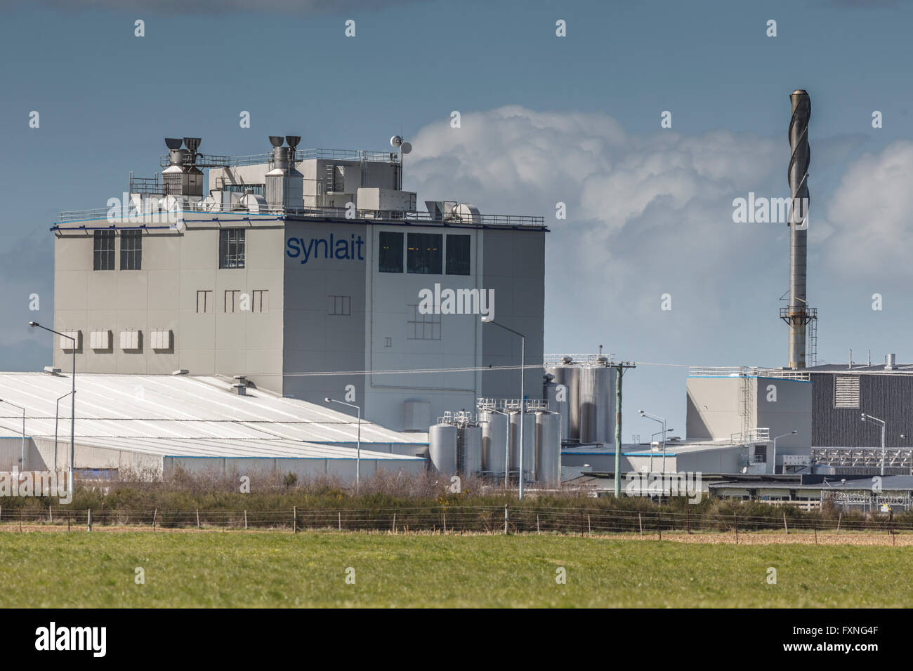 Synlait milk processing factory near Christchurch,Canterbury,South
