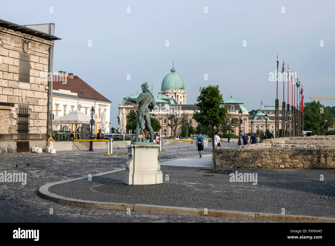 Part of Buda Castle Hill in Budapest, Hungary which is a designated UNESCO World Heritage site. Stock Photo
