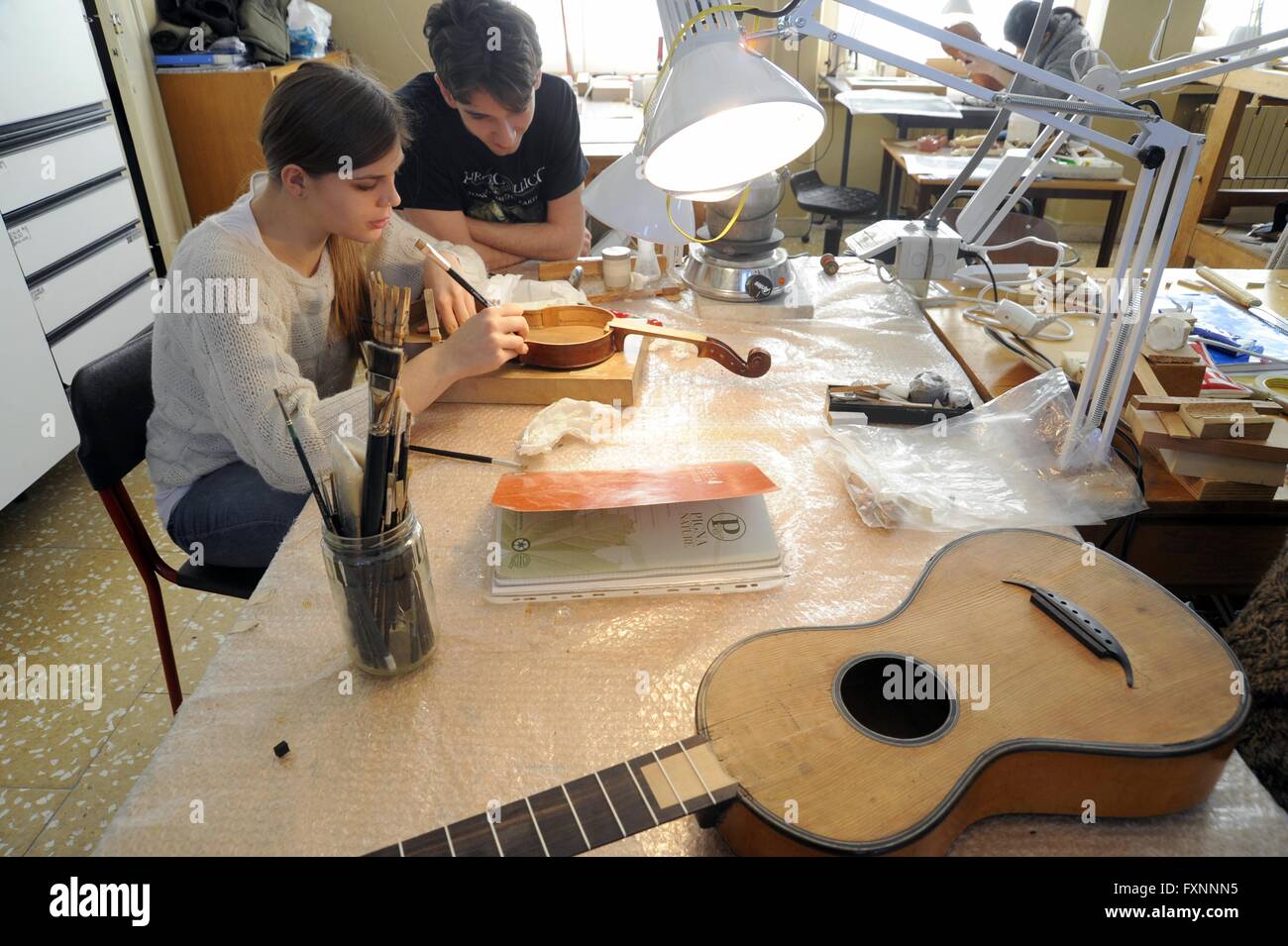 Milan (Italy) Civic School of Violin Making, restoration course