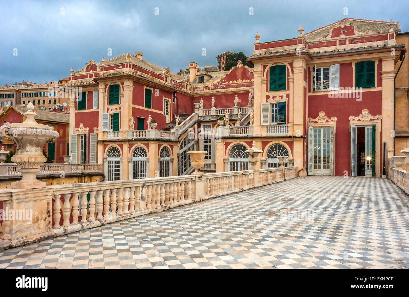 Italy Liguria Genoa Via Balbi Rolli Palace Palazzo Stefano Balbi