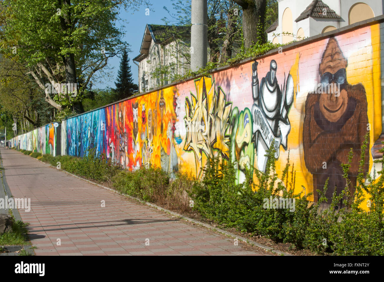 Deutschland, Köln, Riehl, Riehler Strasse, Zoo-ARTgerecht - gesprühte Kunst für den Kölner Zoo ein Wettbewerb im April 2011 vers Stock Photo