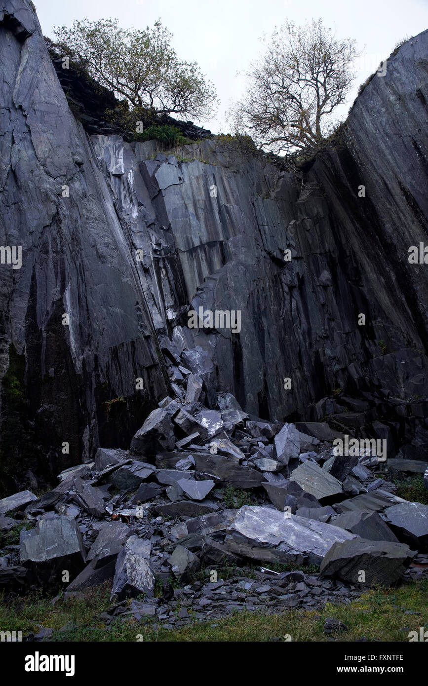 Dinorwic Slate Quarry, Llanberis, Gwynedd, North Wales, UK Stock Photo