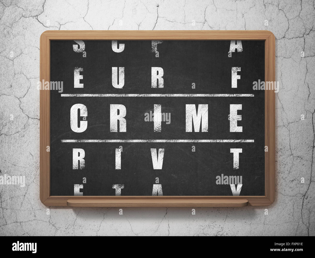Privacy concept Crime in Crossword Puzzle Stock Photo Alamy