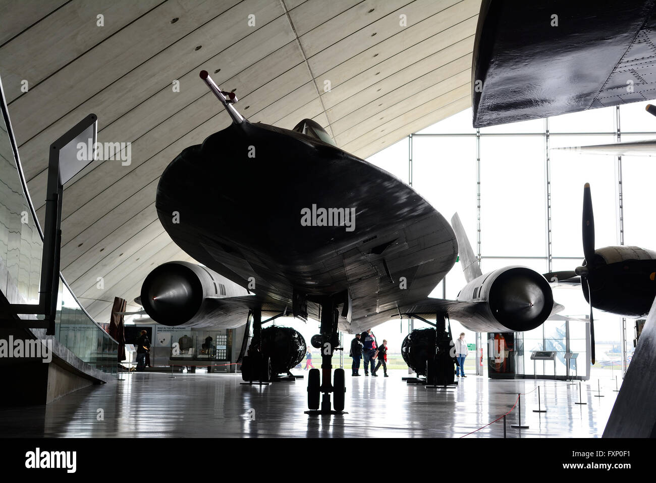 Lockheed SR-71 Blackbird Aircraft at Imperial War Museum, Duxford, UK ...