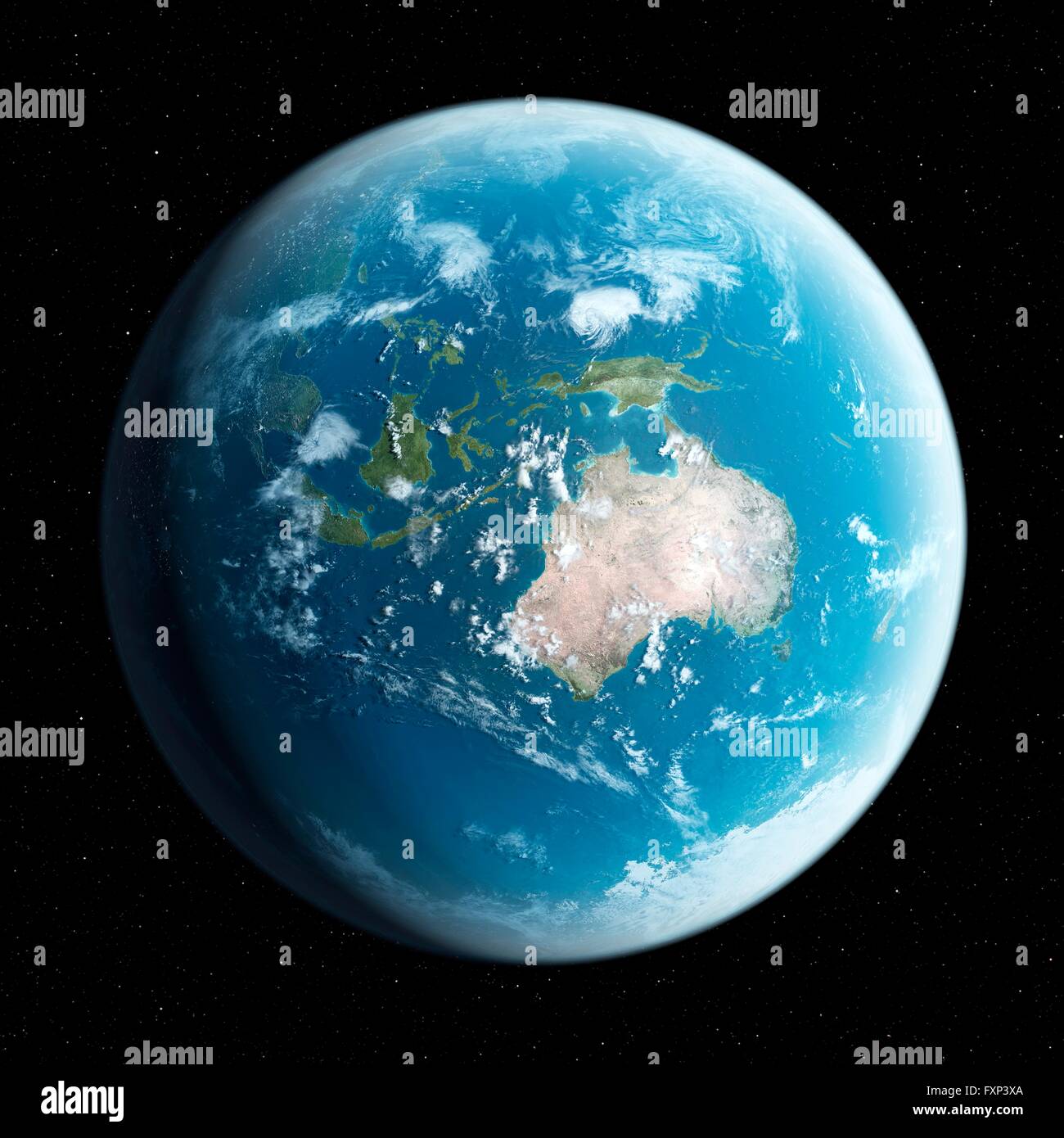 Planet earth, computer illustration. Stock Photo