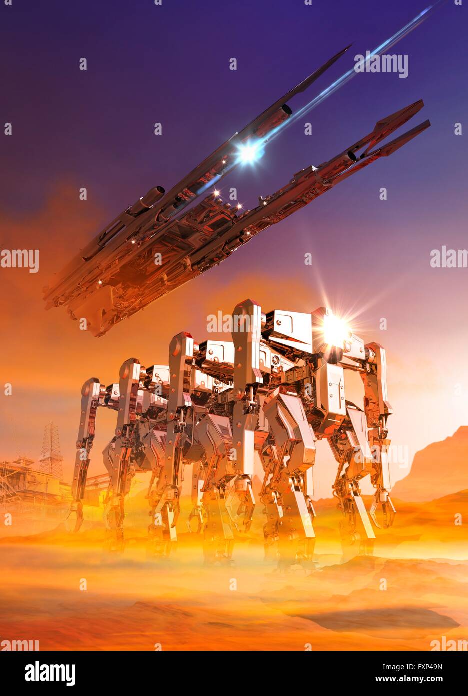 Robots in space hi-res stock photography and images - Alamy