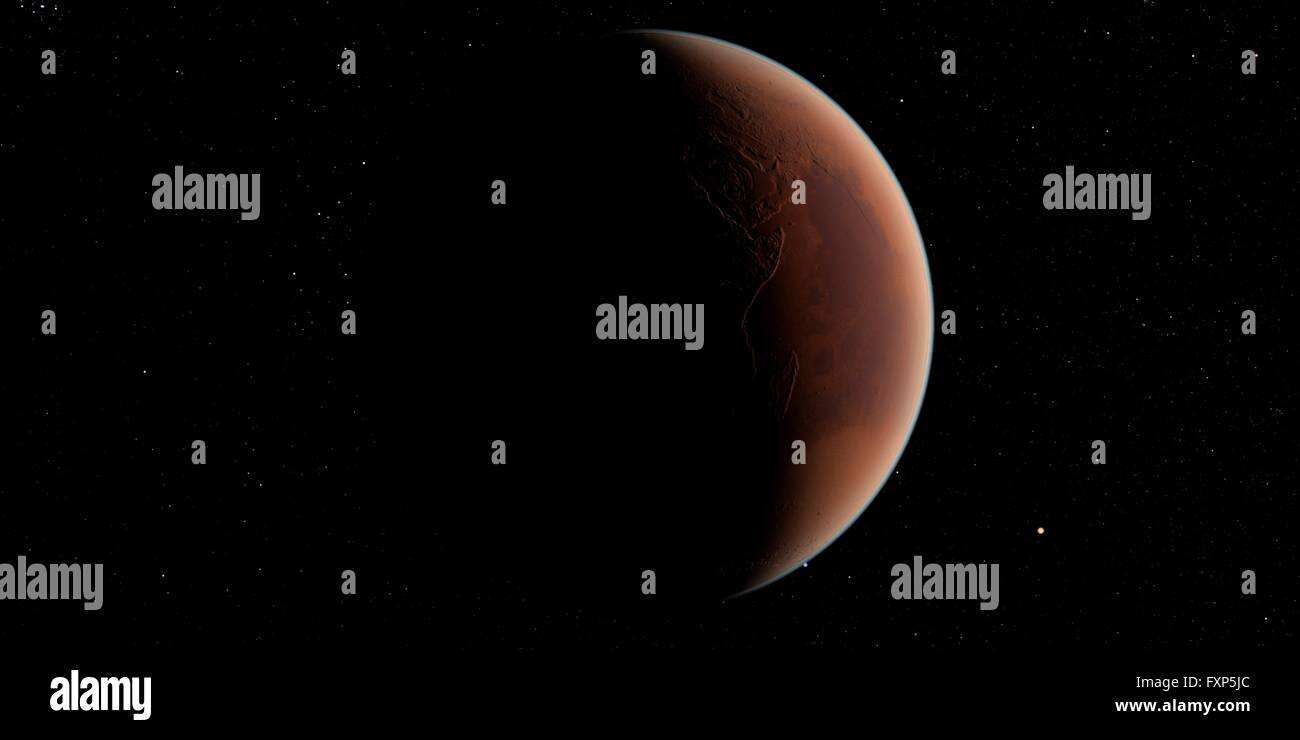 Planet, computer illustration. Stock Photo