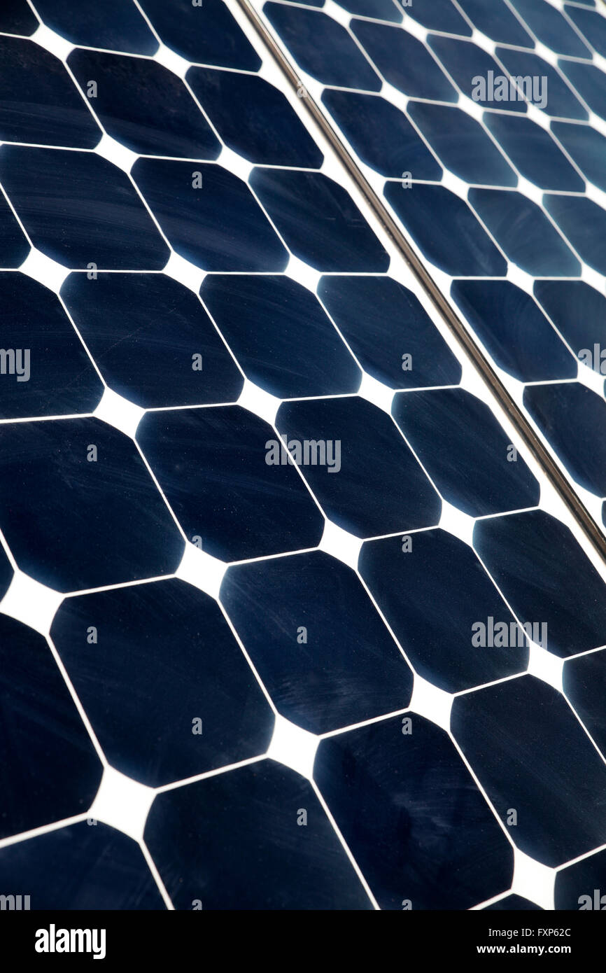 Photovoltaic solar panel, Cape Town, South Africa. Stock Photo