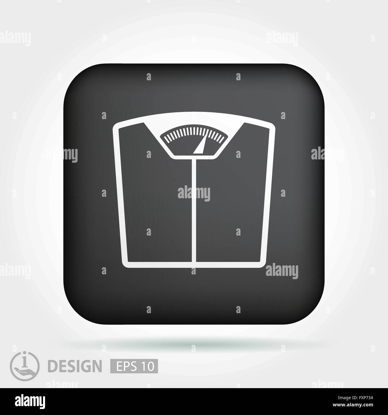 Pictograph of bathroom scale Stock Vector Image & Art - Alamy