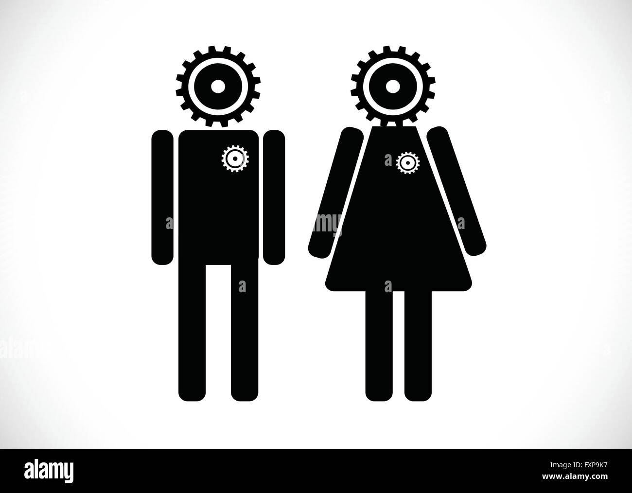 Pictogram Man Woman Sign icons, toilet sign or restroom icon Stock ...