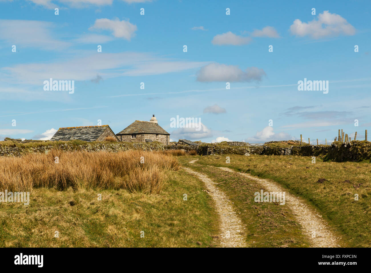 Dr Dwight Enys cottage on Bodmin Moor in the Poldark series Stock Photo