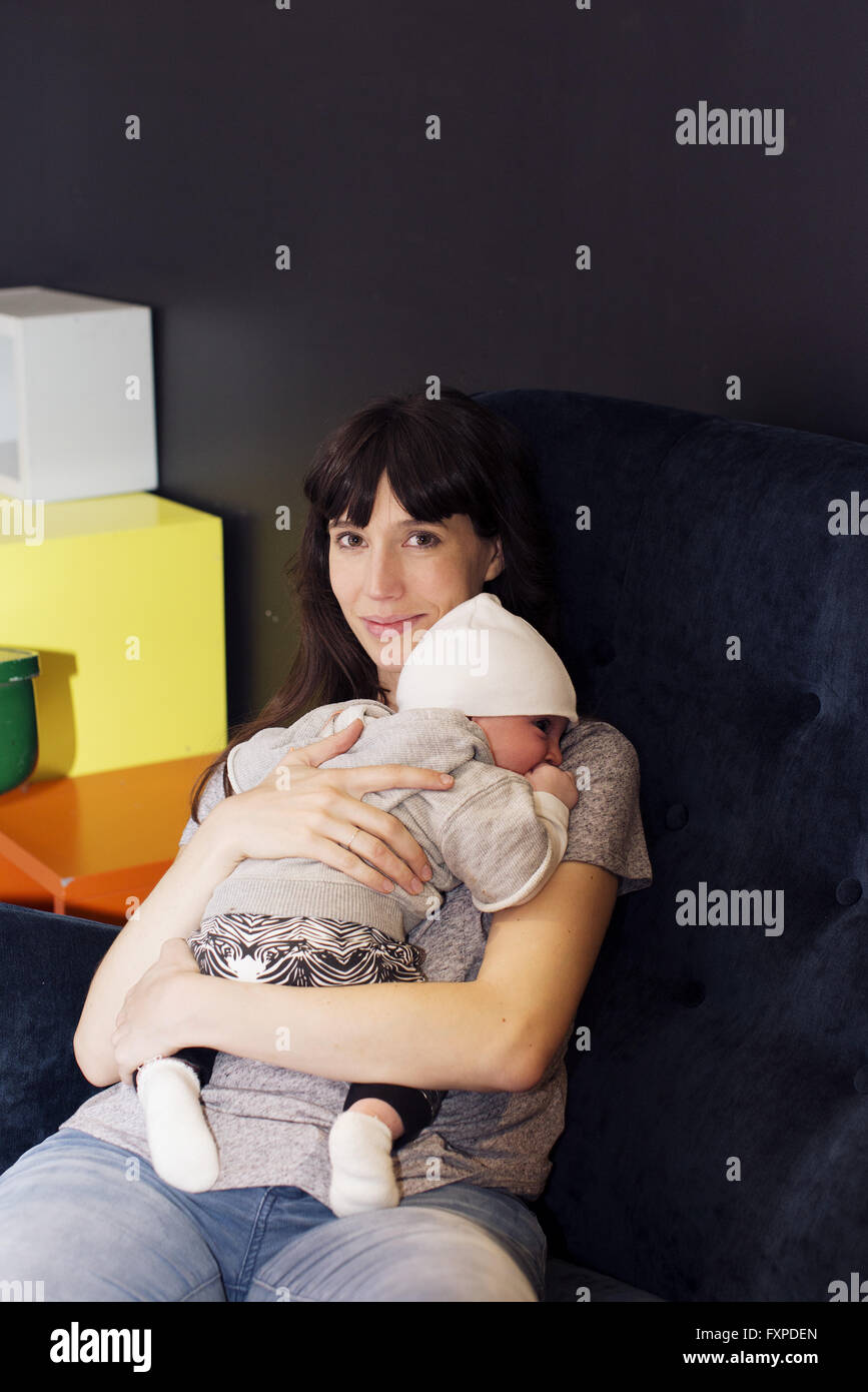 Mother son sleeping together hi-res stock photography and images - Alamy