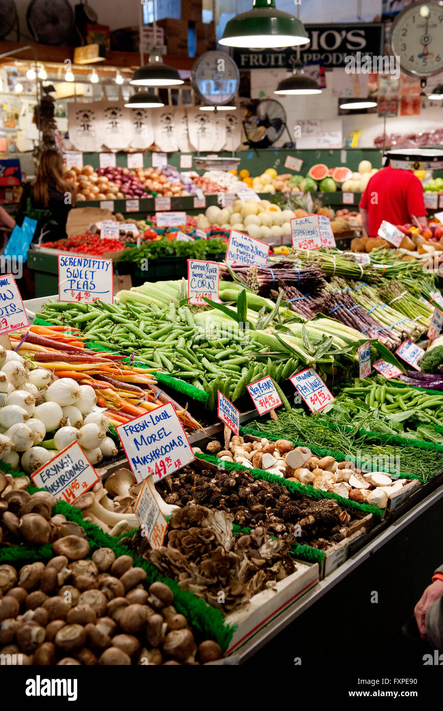 Fresh produce in supermarket Stock Photo Alamy