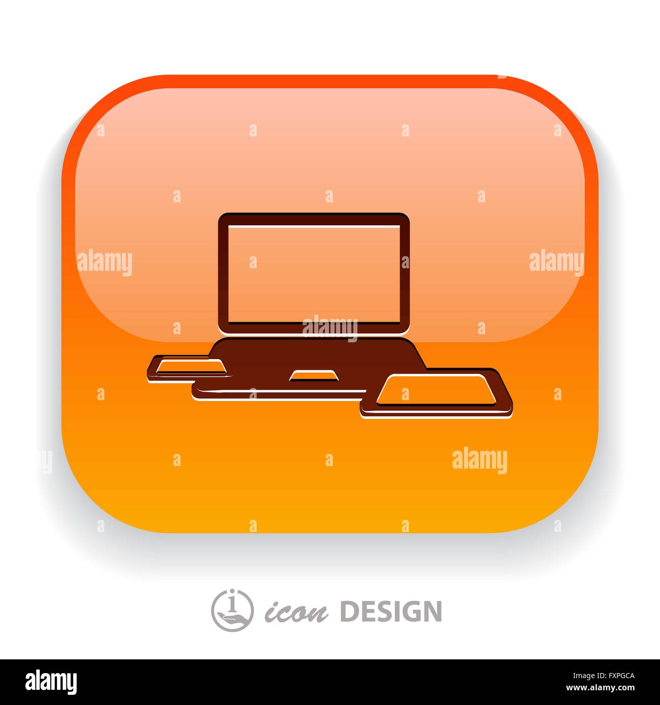 Pictograph of computer Stock Vector Image & Art - Alamy