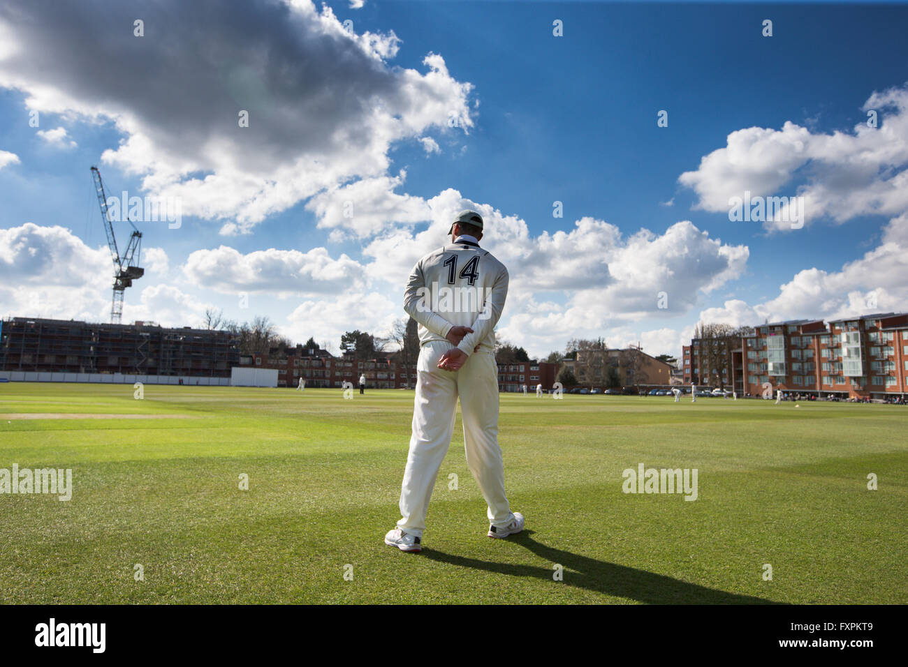 Cambridge university cricket ground hires stock photography and images