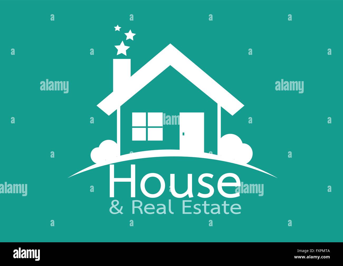 House icon and Real Estate Building abstract design Stock Vector Image ...