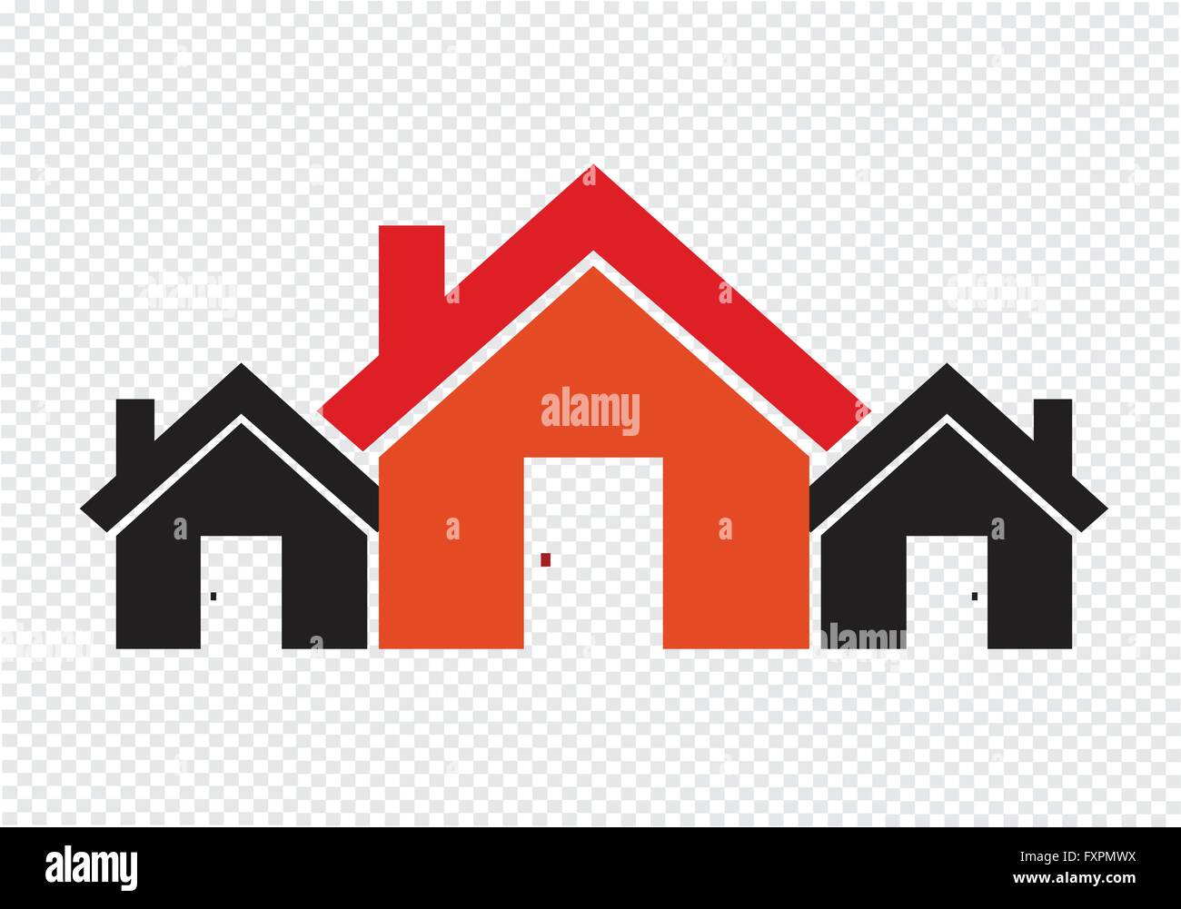 House icon and Real Estate Building abstract design Stock Vector Image ...