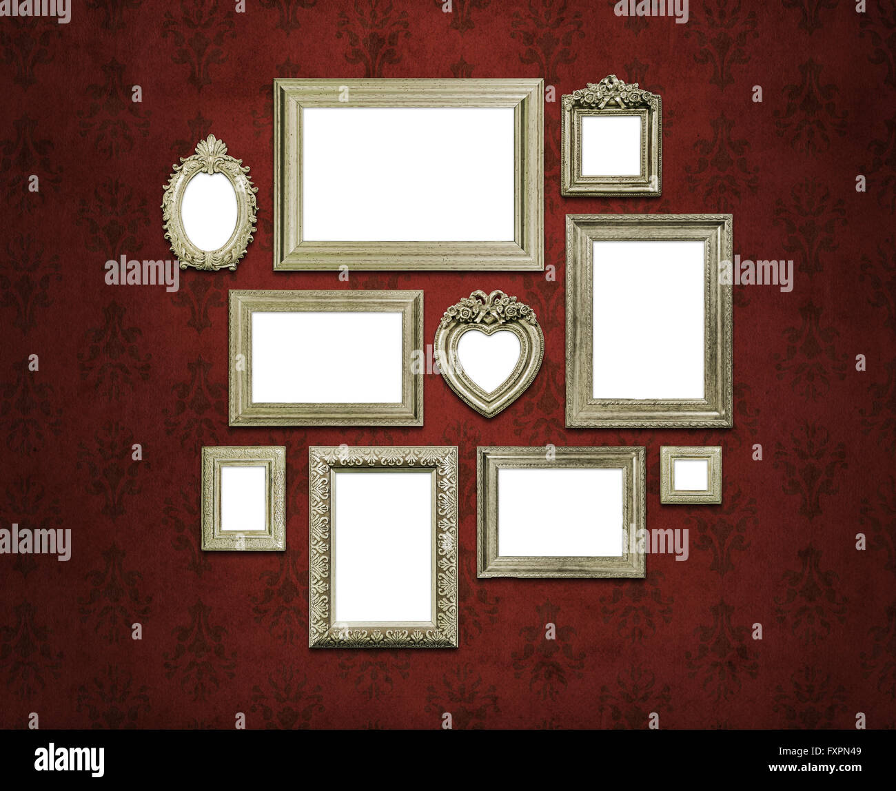 Empty picture frame wallpaper hires stock photography and images Alamy