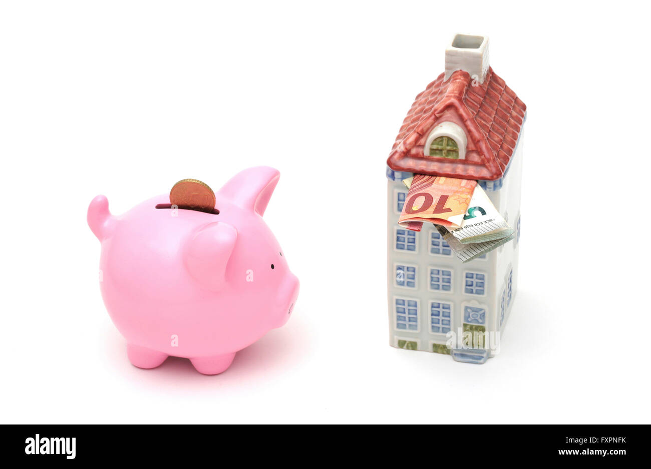 piggy bank shaped like a house