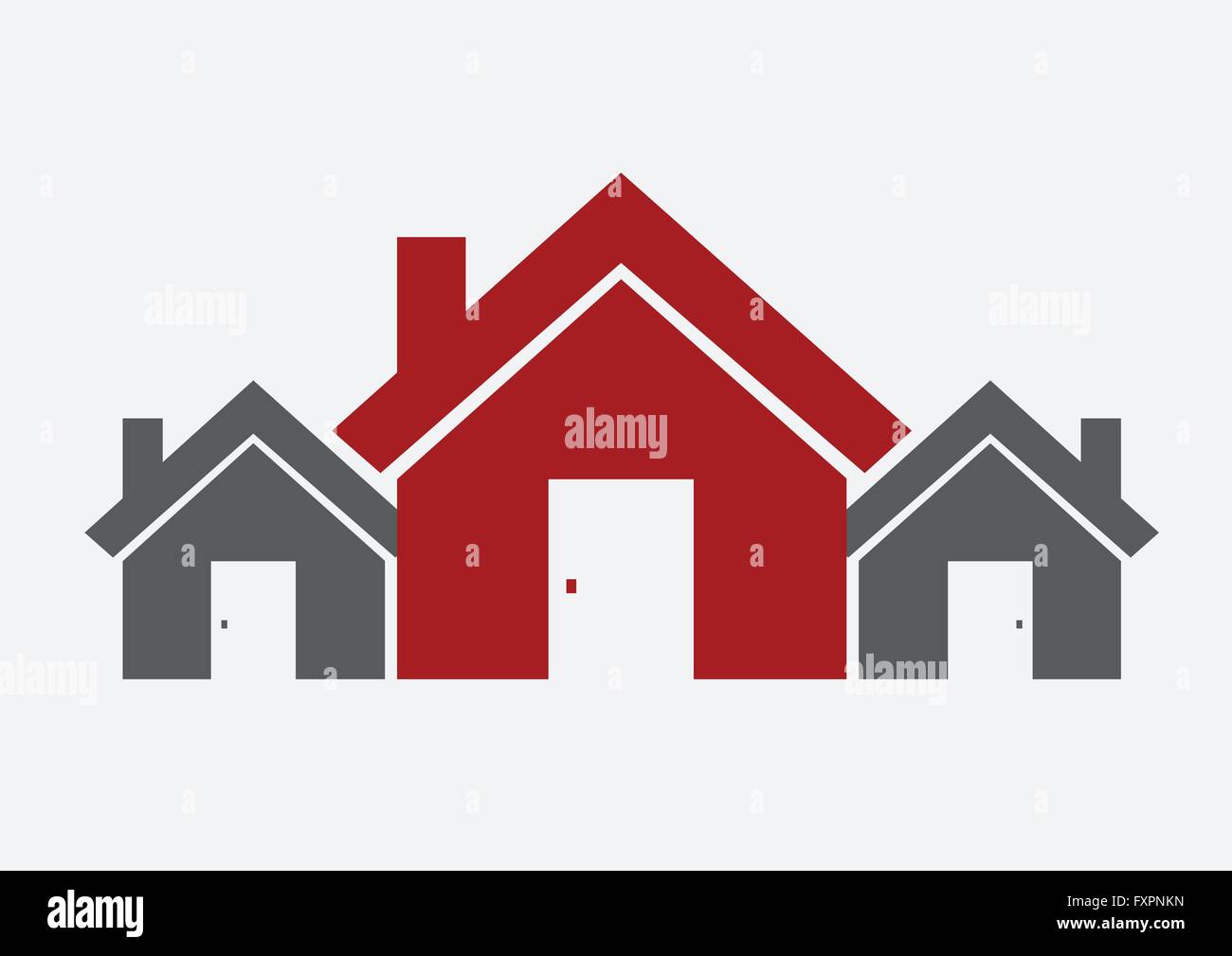 House icon and Real Estate Building abstract design Stock Vector Image ...