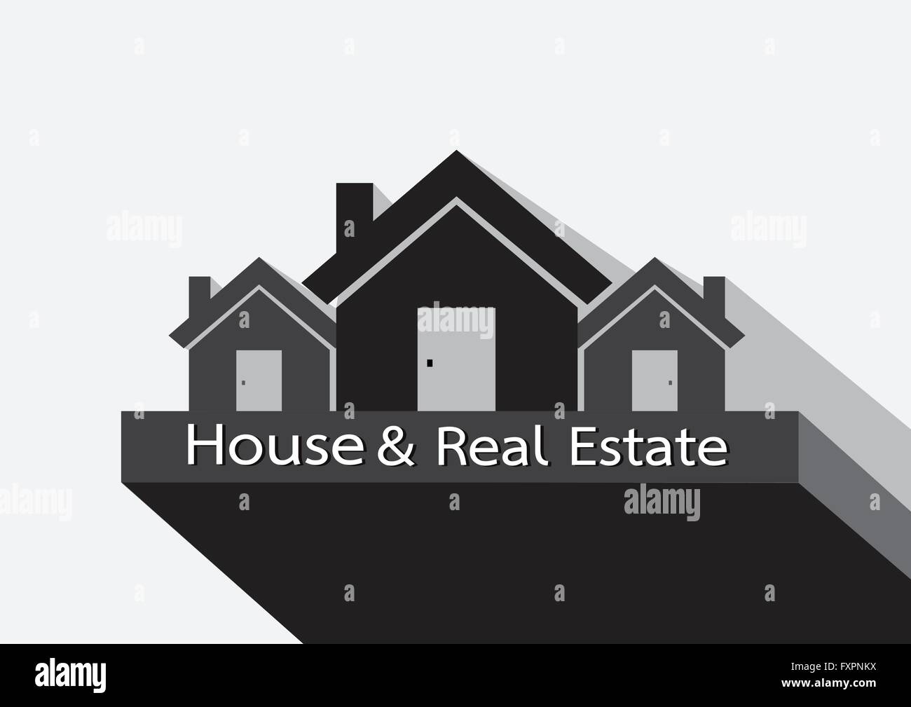 House icon and Real Estate Building abstract design Stock Vector Image ...