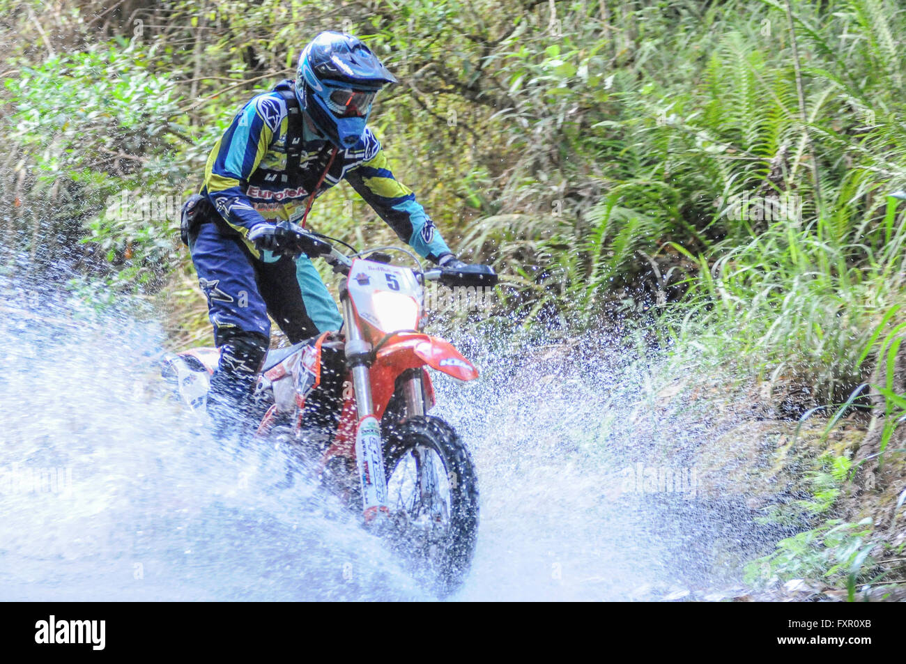 New Lima, Brazil. 17th April, 2016. RED BULL RIDERS MINES HARD ENDURO ...
