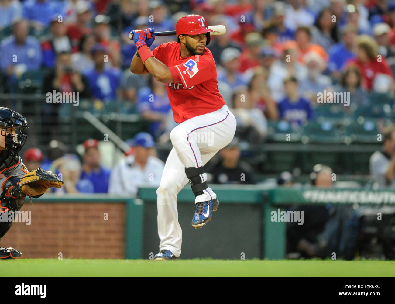 Apr 16, 2016: Texas Rangers shortstop Elvis Andrus #1 during an MLB ...