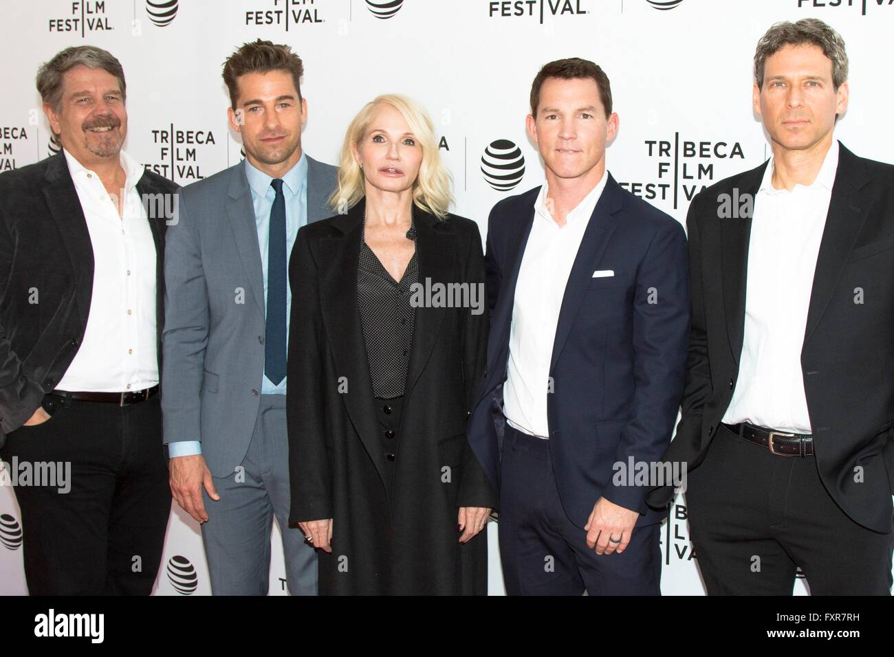 New York, NY, USA. 17th Apr, 2016. John Wells, Scott Speedman, Ellen