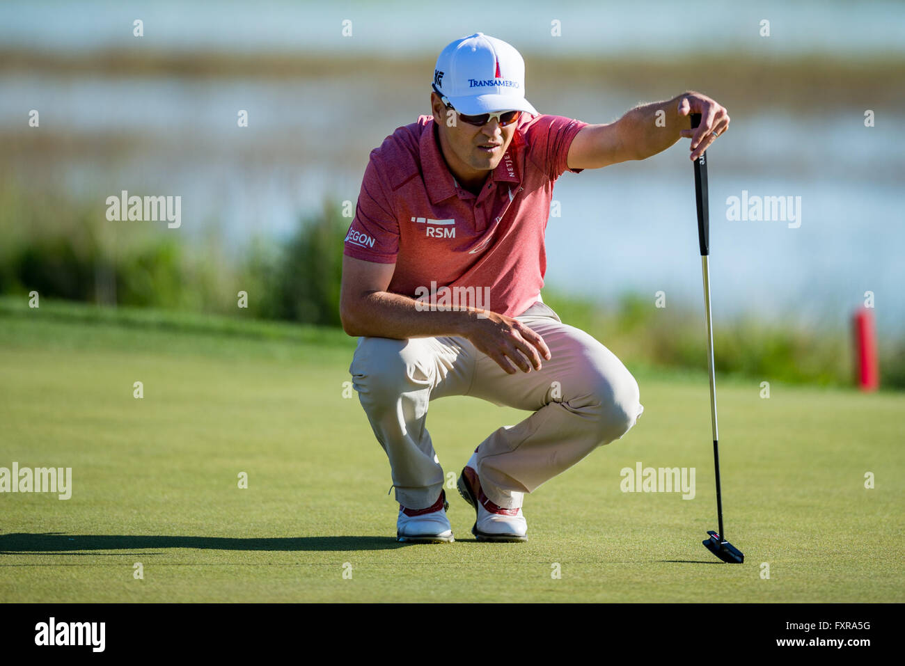 Hilton Head, South Carolina, USA. 17th April, 2016. Golfer Zach Johnson ...