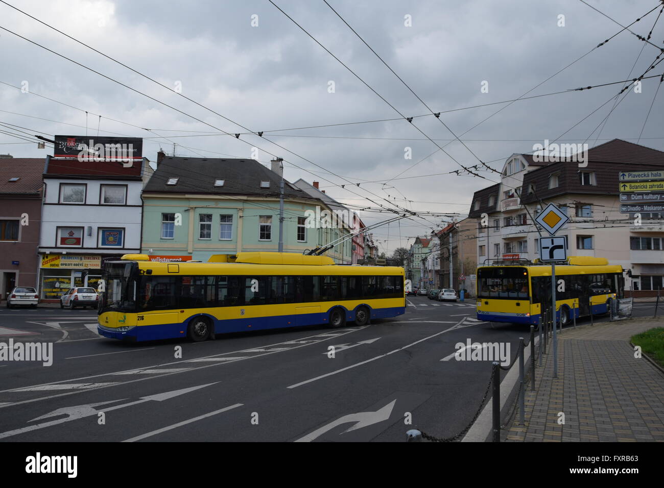 Trolley bus catenary junction hires stock photography and images Alamy