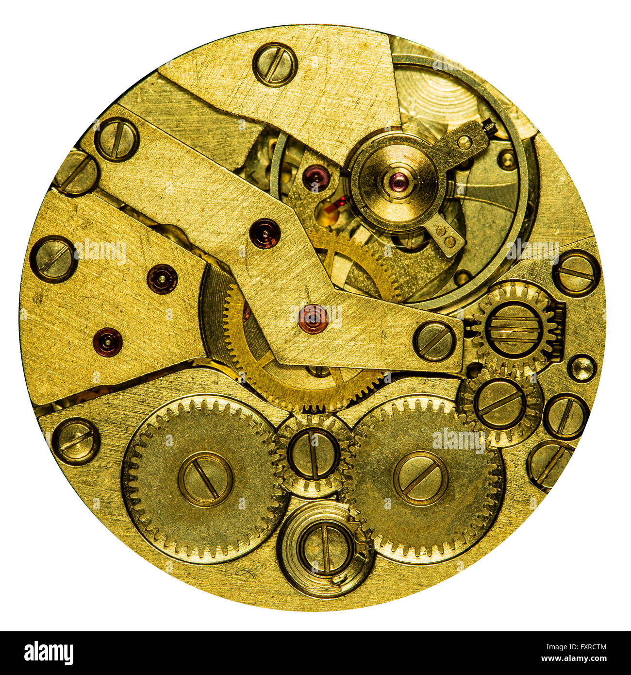 clockwork old mechanical watch, high resolution and detail Stock Photo