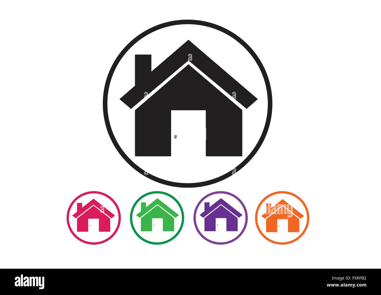 Home icon and Real estate concept Stock Vector Image & Art - Alamy