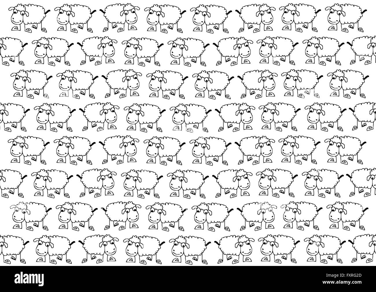 Pen of sheep Stock Vector Images - Alamy