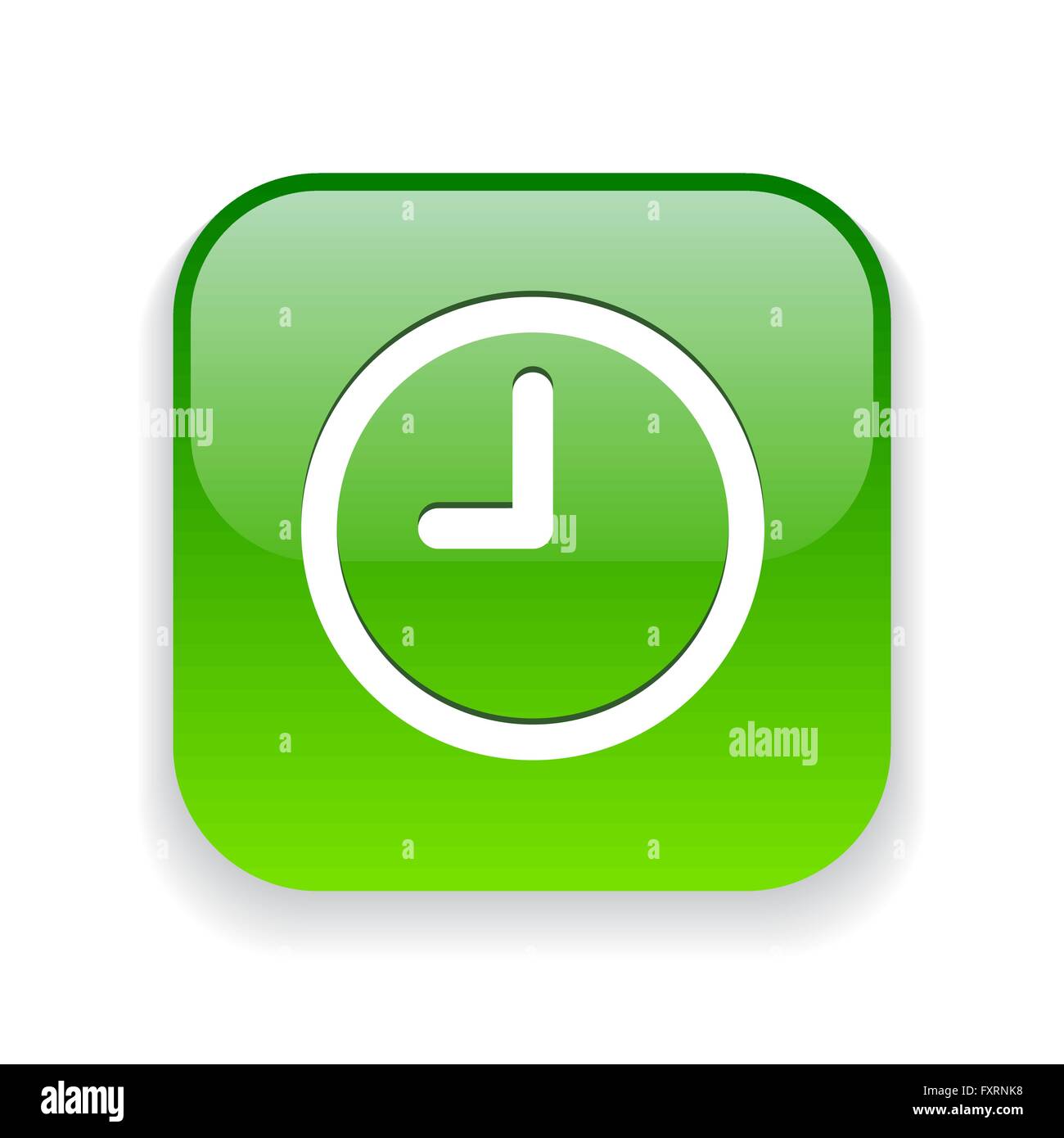 Icon of clock. Vector concept illustration for design. Eps 10 Stock ...
