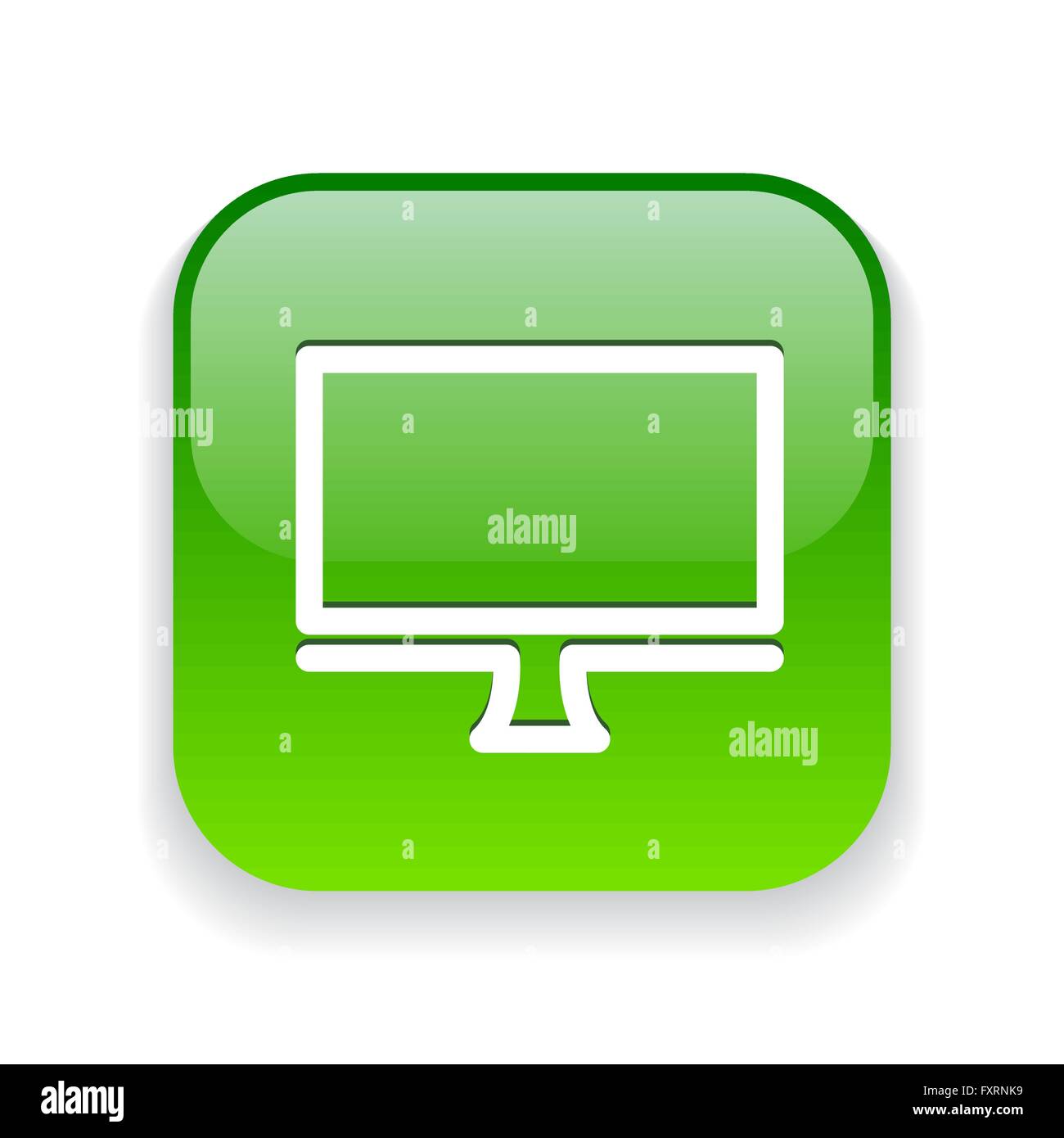 Icon of computer. Vector concept illustration for design. Eps 10 Stock ...