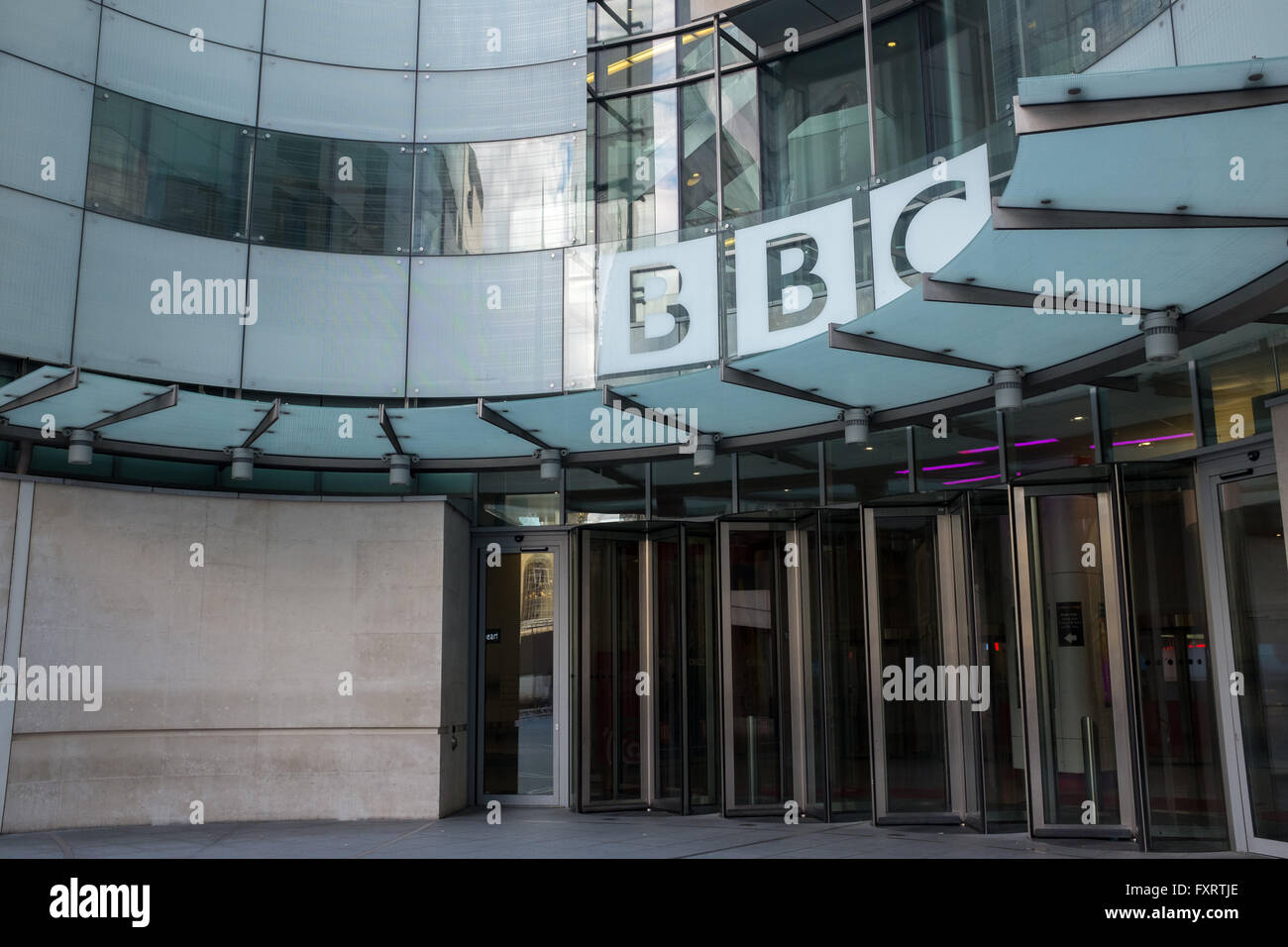 BBC Broadcasting House, Portland Place. London Stock Photo