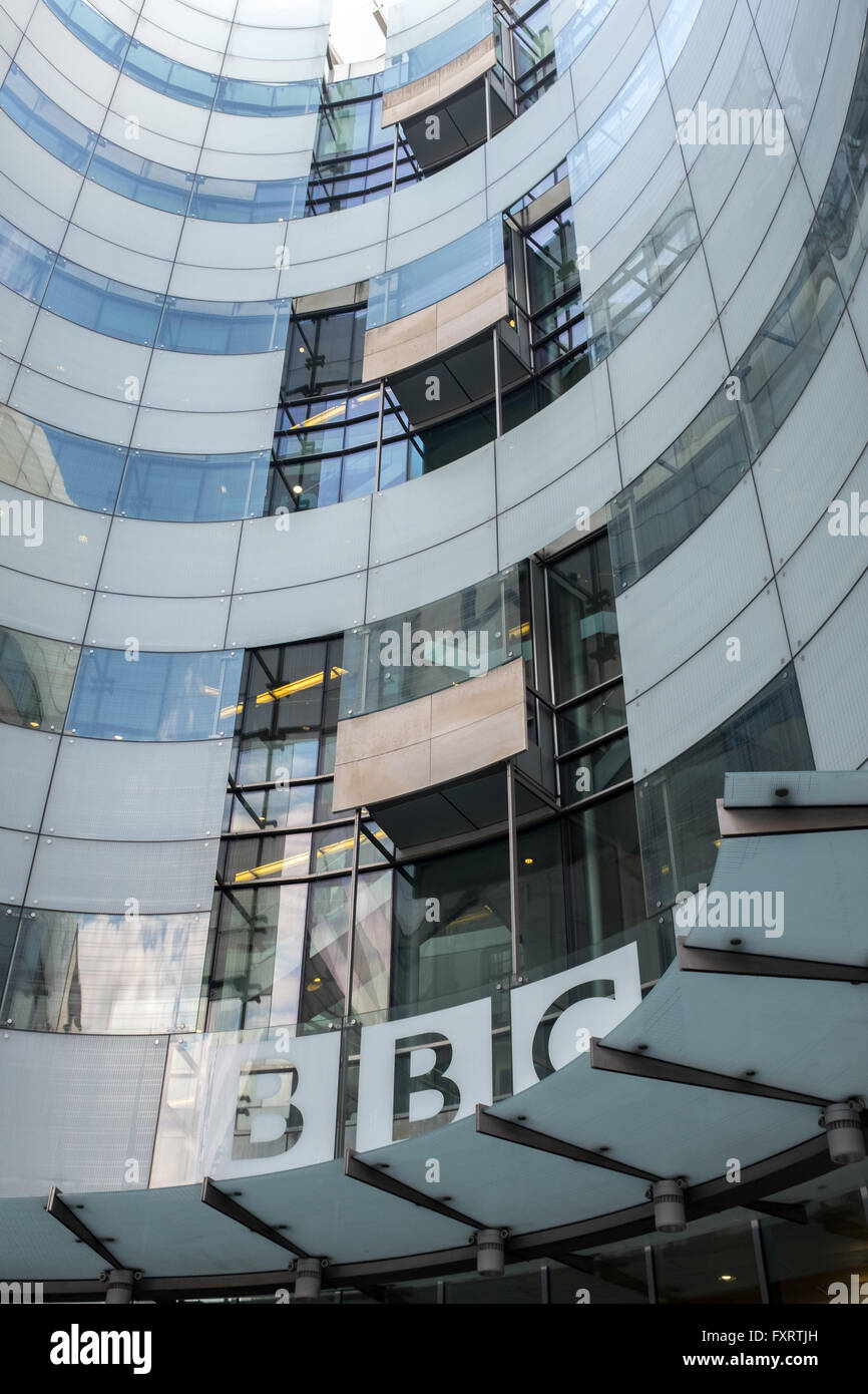 BBC Broadcasting House, Portland Place. London Stock Photo