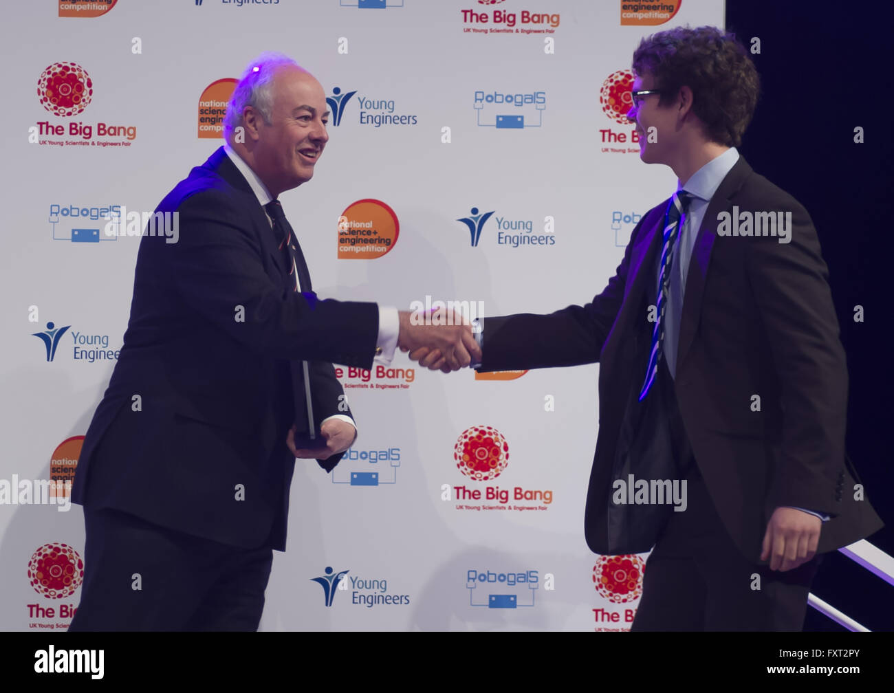 The 2016 Big Bang UK Young Scientists and Engineers Fair - Day 2 - Winners  Featuring: Young Engineers Engineering Excellency Award, Winner, Harry Smith, Oakham School Where: Birmingham, United Kingdom When: 17 Mar 2016 Stock Photo