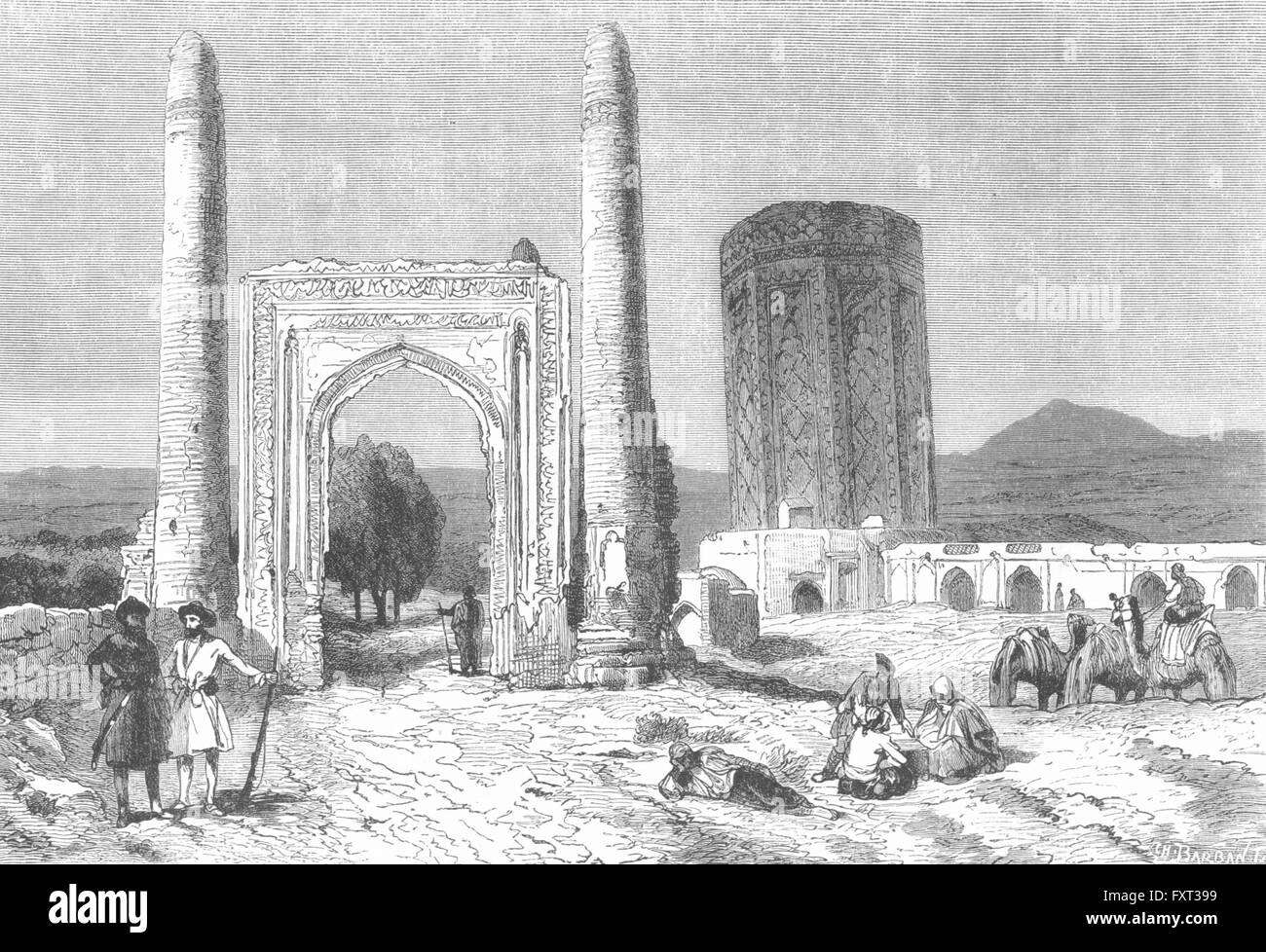 AZERBAIJAN: Nakhchivan, antique print c1885 Stock Photo