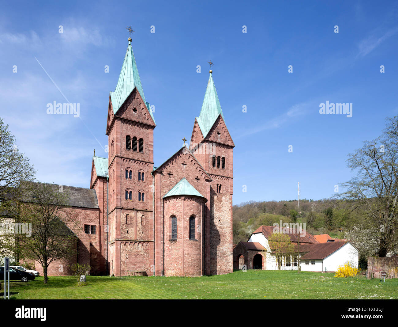 Former Benedictine abbey, Church of St. Michael and St. Gertrud, Neustadt am Main, Lower Franconia, Bavaria, Germany Stock Photo
