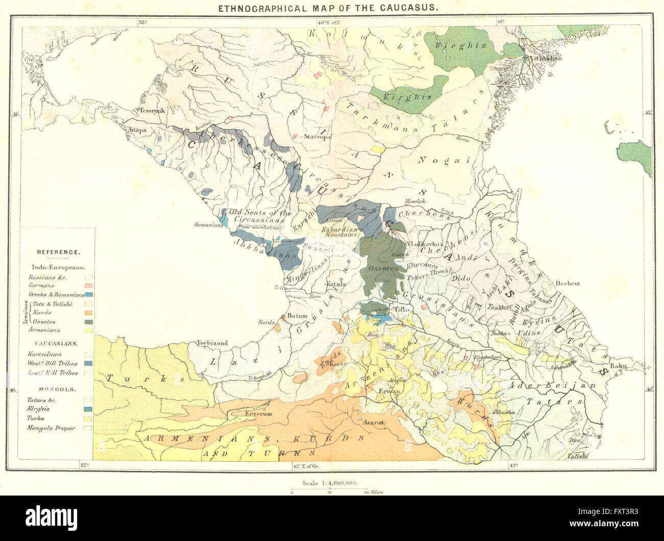 Vintage armenia map hi-res stock photography and images - Alamy
