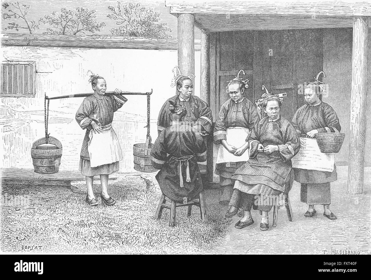 Female fujian province Black and White Stock Photos & Images - Alamy