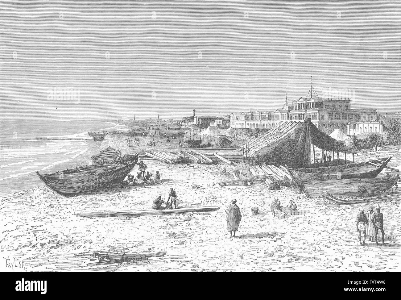 Chennai harbour Black and White Stock Photos & Images Alamy