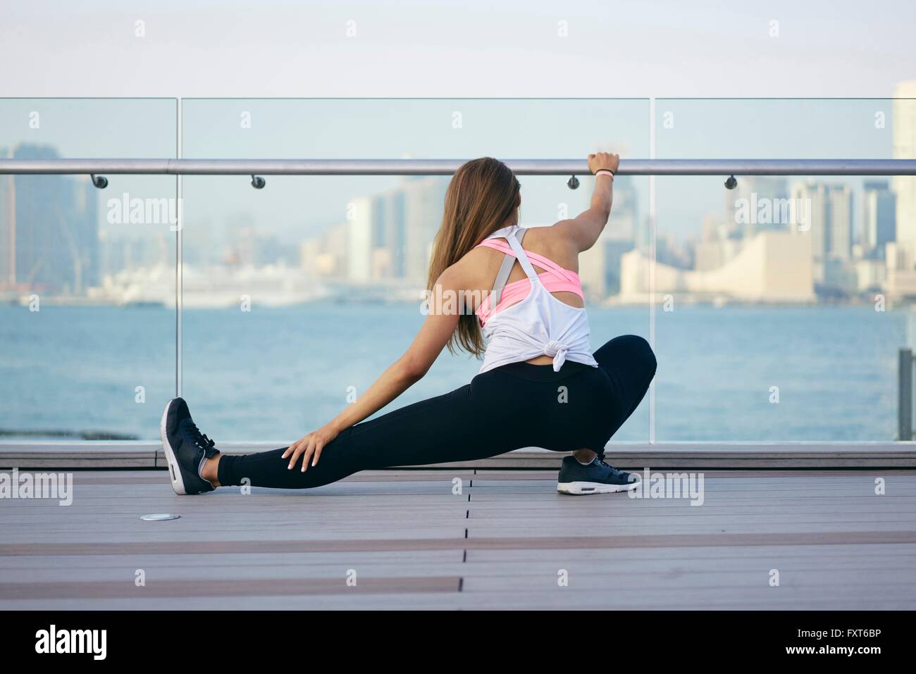 Leg Stretching Exercises in the Supine Position Stock Image - Image of  preventive, physio: 230860681