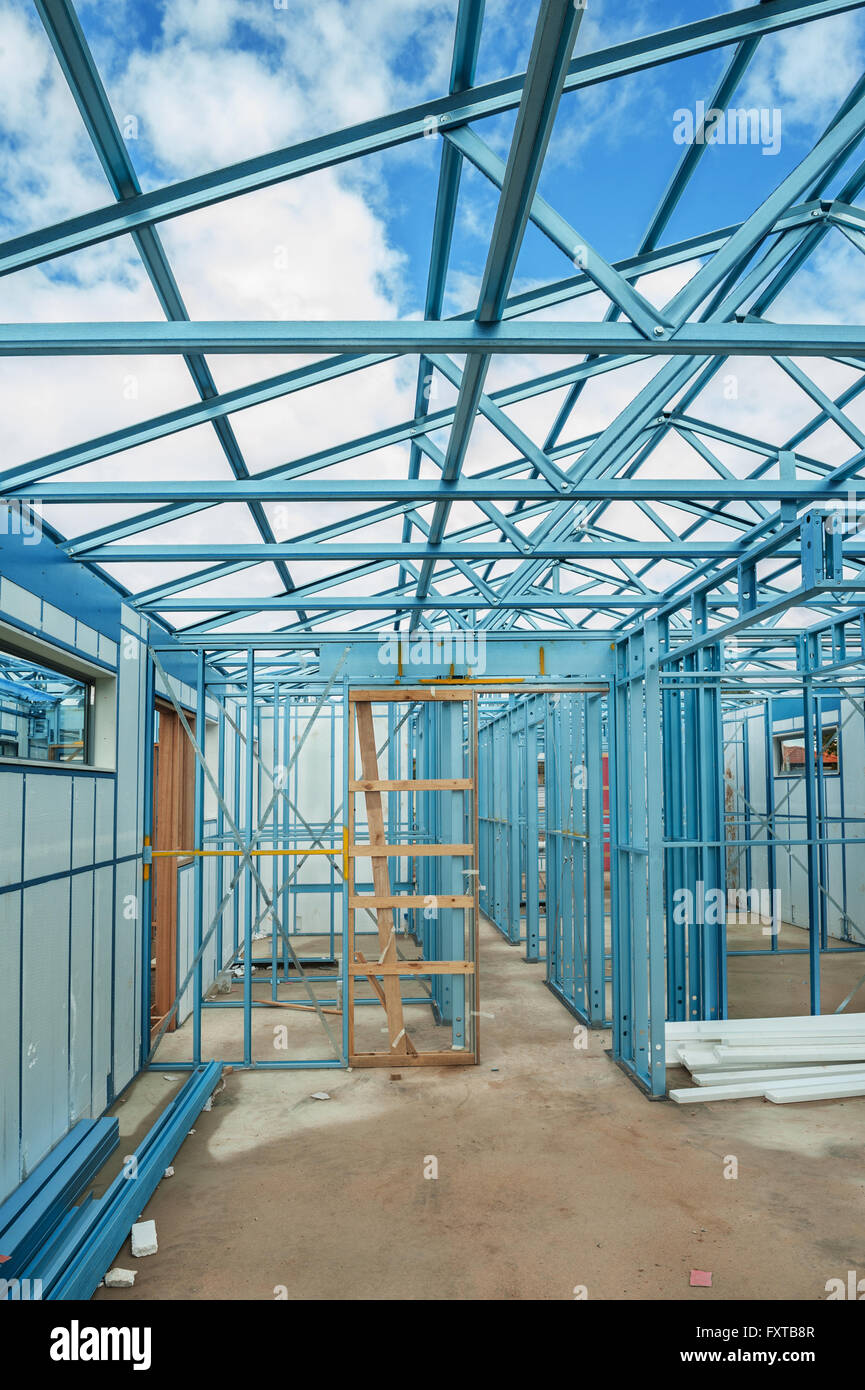 Metal framework new building hires stock photography and images Alamy
