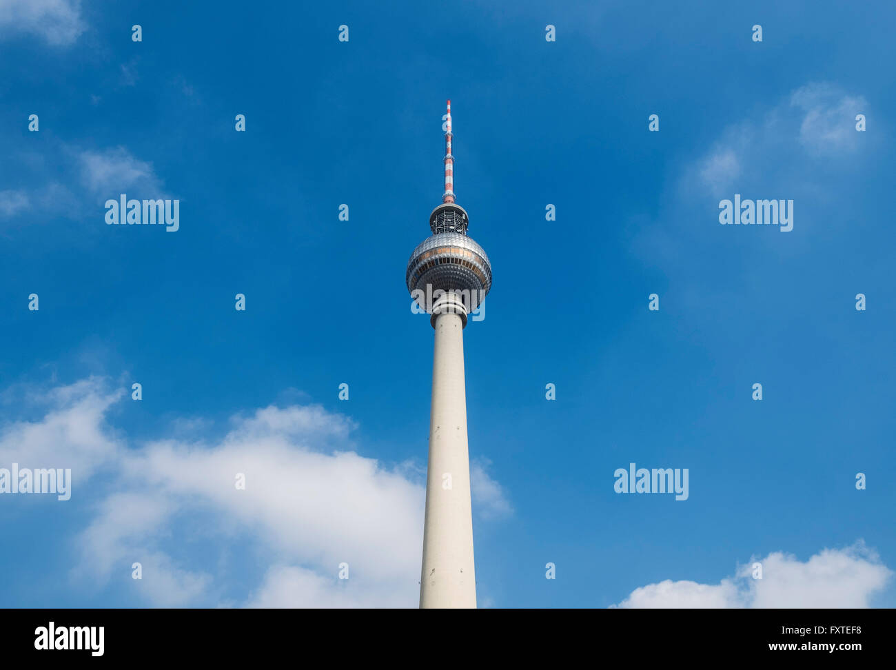 Television Tower, at Alexanderplatz in Mitte Berlin Germany Stock Photo