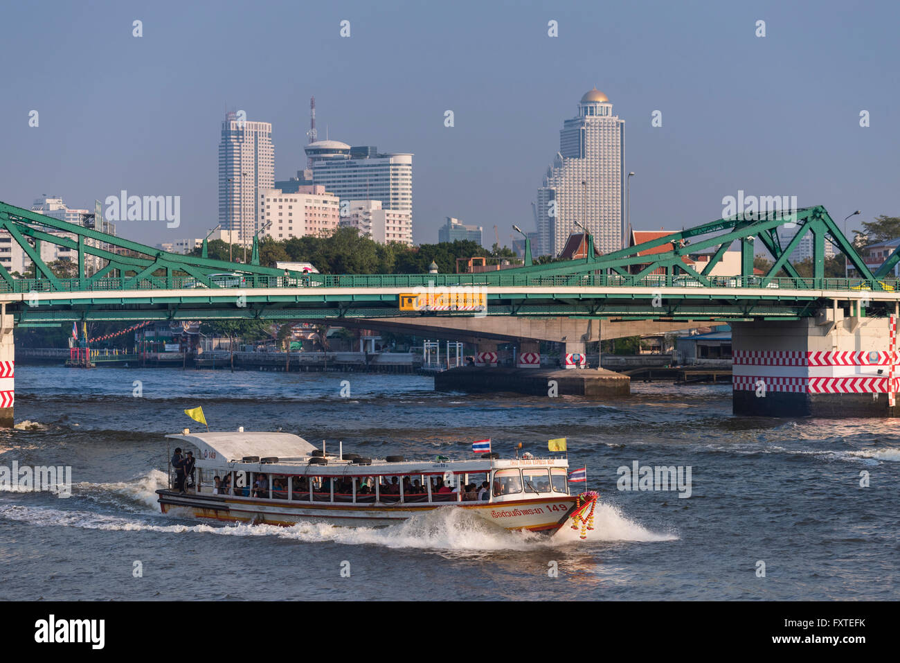 Express Ferry Chao Phraya River Bangkok Thailand Stock Photo