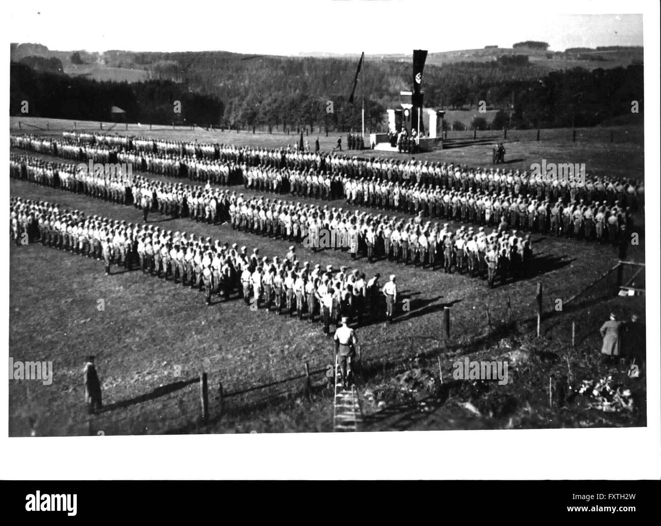 Appell der Österreichischen Legion im Lager Wöllersdorf Stock Photo