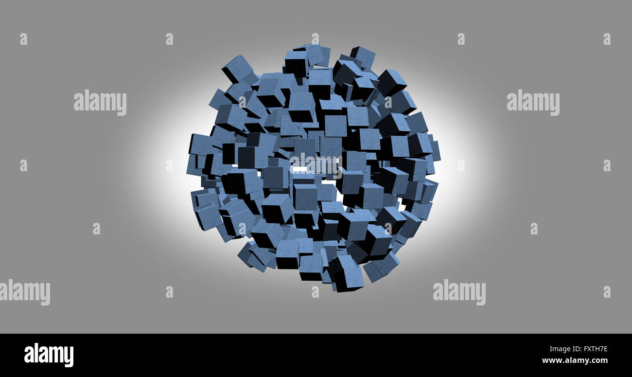 3d rendering white cubes nice hi-res stock photography and images - Alamy