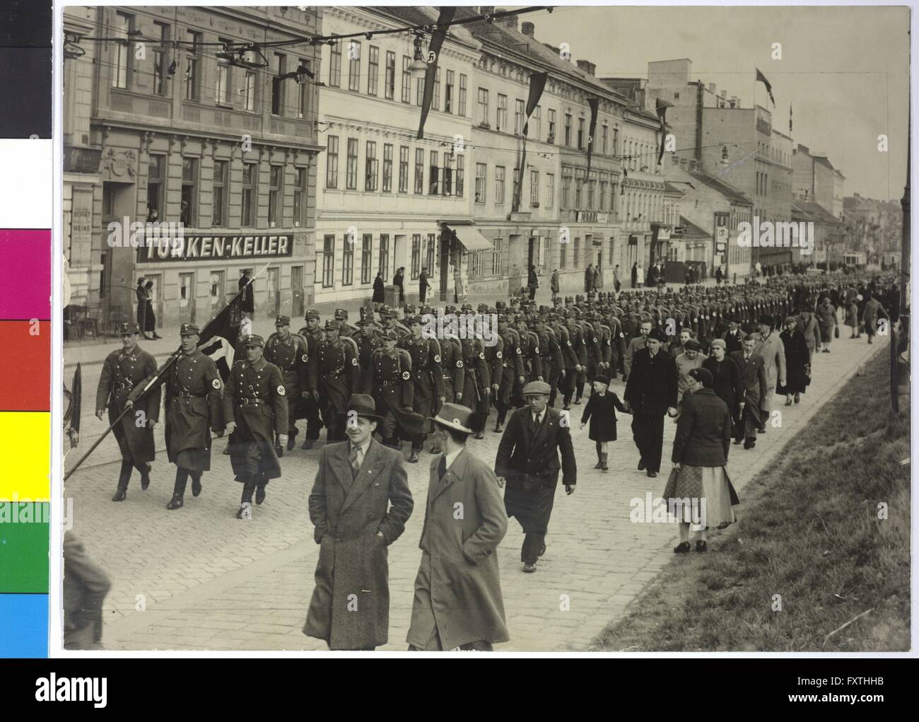 Einzug der Österreichischen Legion in Wien Stock Photo